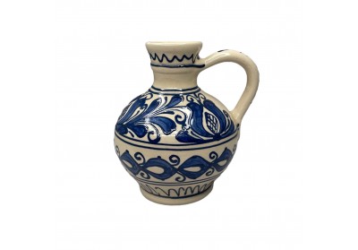 Ulcior cu toartă ceramică de Corund pictat manual
